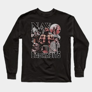 Bad Habbits Nav Long Sleeve T-Shirt